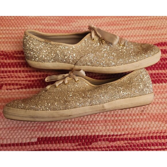 Keds For Kate Spade Champion Glitter Sneakers Size 11 - Picture 3 of 7